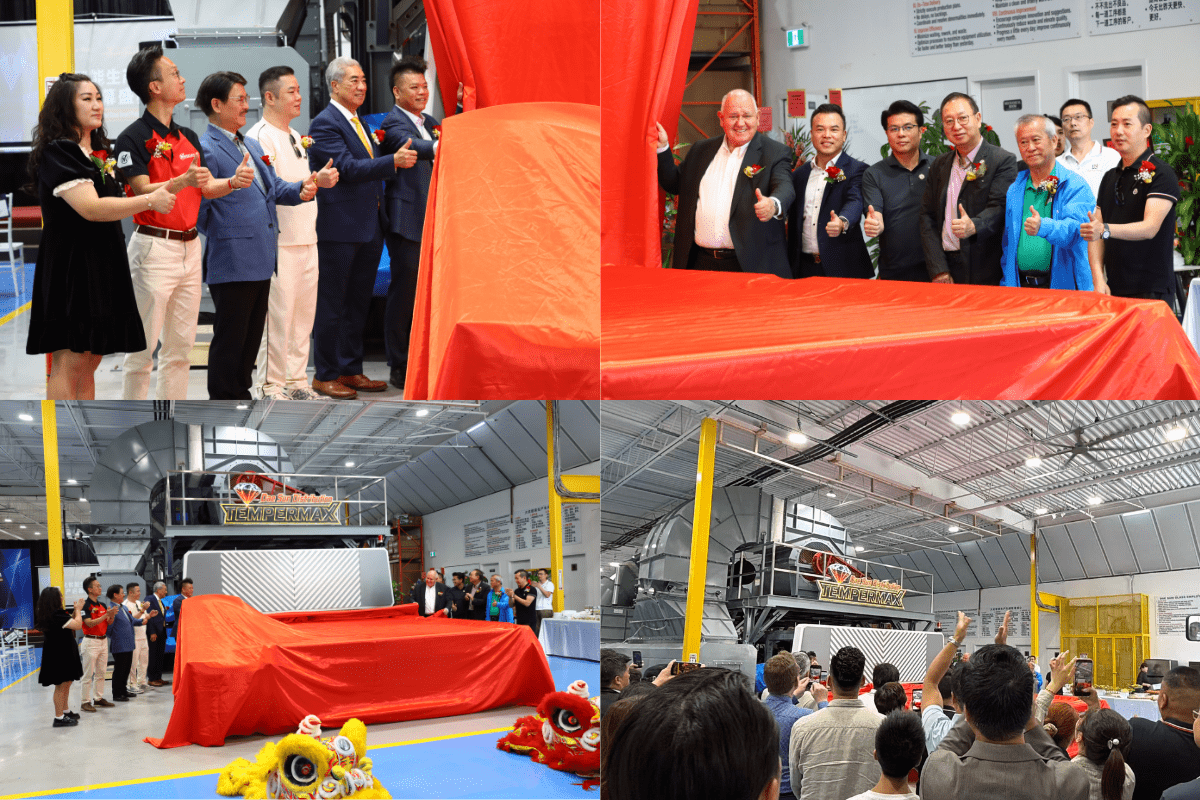 TEMPERMAX 钢化玻璃生产设备揭幕仪式 / Unveiling of the TEMPERMAX tempering line